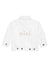 juju + stitch Personalized Custom Embroidered "mini" White Denim Jacket