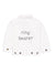 juju + stitch Personalized Custom Embroidered ring bearer White Denim Jacket