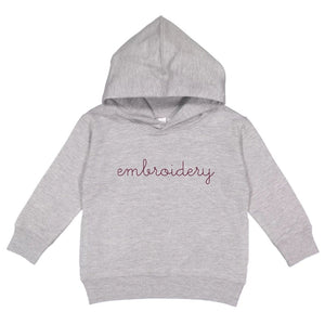 Little Kids Classic Pullover Hoodie juju + stitch 2T / Heather Gray custom personalized script embroidered pullover hoodie kids