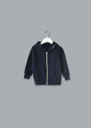 Adult Zip Fleece Hoodie (Unisex) juju + stitch Adult XL / Tri Navy custom personalized script embroidered zip-up sweatshirt
