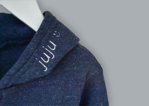 Big Kids Zip Fleece Hoodie juju + stitch  custom personalized script embroidered zip-up fleece sweatshirt