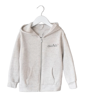 Little Kids Zip Fleece Hoodie juju + stitch  custom personalized script embroidered zip-up fleece hoodie