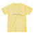Kids Tie-Dye T-shirt juju + stitch KIDS 2-4 / Spiral Baby Yellow custom personalized script embroidered tie dye kids t-shirt