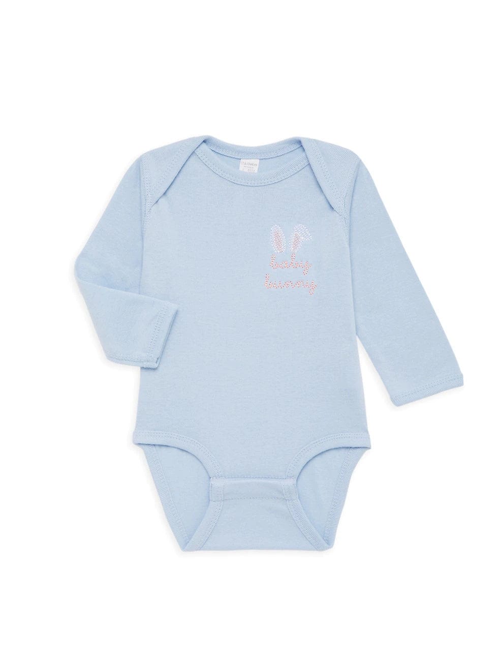 juju + stitch Personalized Custom Embroidered T-shirt Soft Blue / NB "Baby Bunny" Onesie