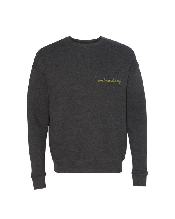 Supersoft crewneck sweatshirt – personalized and custom embroidered