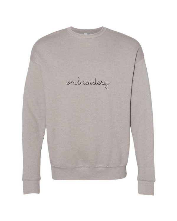 Supersoft crewneck sweatshirt – personalized and custom embroidered