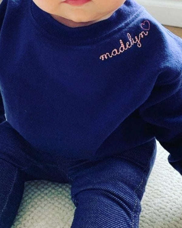 Baby Classic Crewneck Fleece Sweatshirt - Custom Embroidered