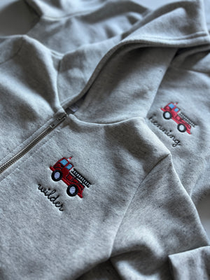 Little Kids Zip Fleece Hoodie - Custom Embroidered