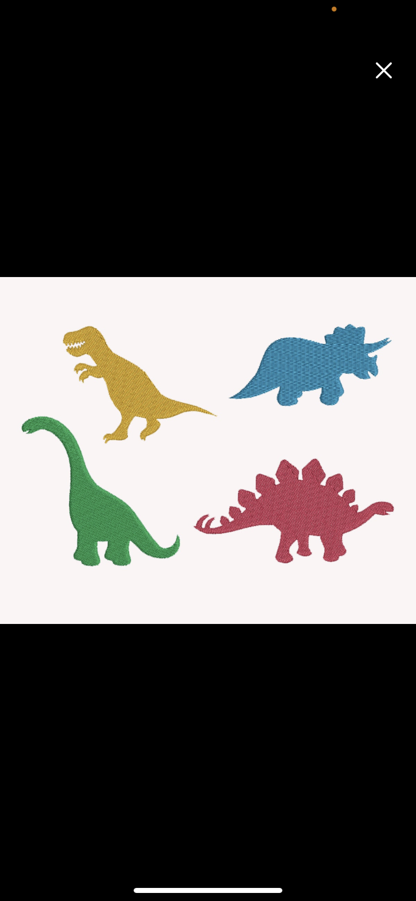 juju + stitch Personalized Custom Embroidered Icons Dino Cluster
