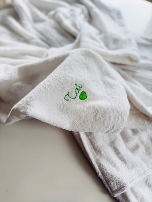 New! Kids Turkish Cotton Hooded Bath Robe – Custom Embroidered