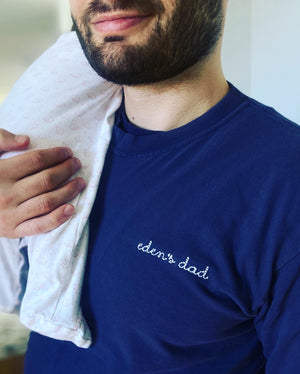 Custom embroidered longsleeve for dad