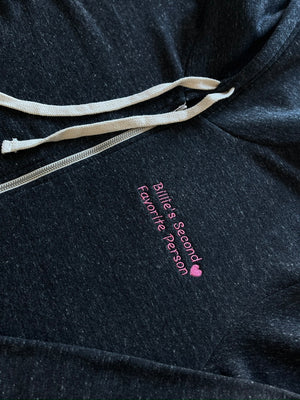 Adult Zip Fleece Hoodie (Unisex) - Custom Embroidered