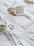 White oversized button-down shirt pre-embroidered with “maid of honor” on chest
