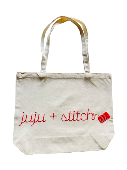 juju + stitch Branded Canvas Tote Bag - Free Gift with $125 Purchase
