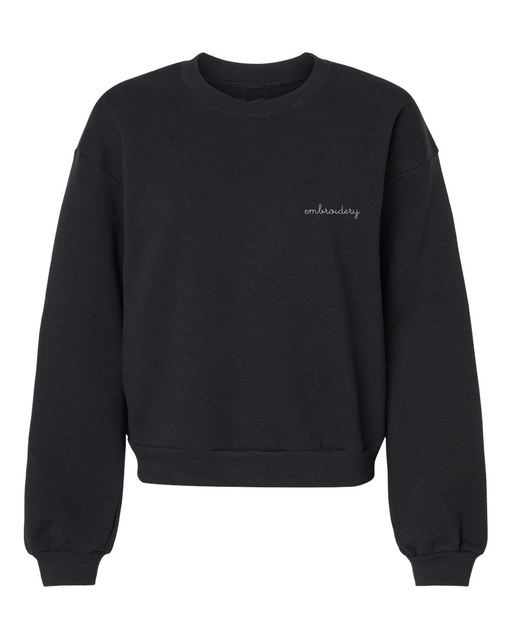 New! Ladies' *Slightly* Cropped Crewneck
