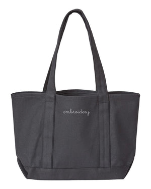 Large Boat Tote - Custom Embroidered