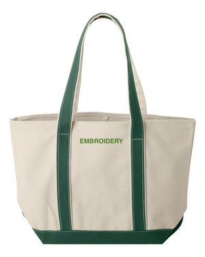 Large Boat Tote - Custom Embroidered