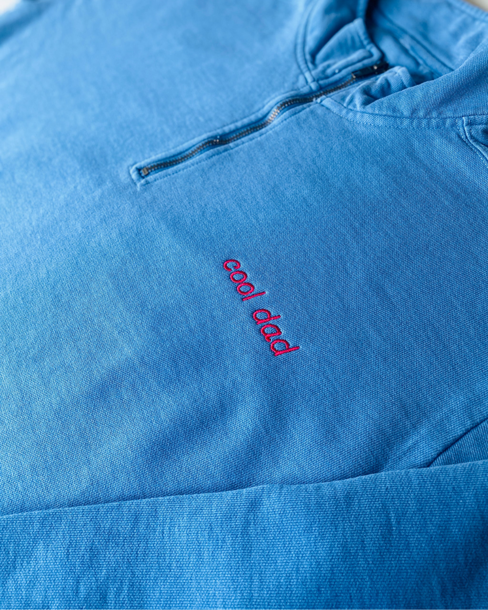 Cool dad vintagewash half-zip sweatshirt - personalized Father's Day gift as seen in People Magazine