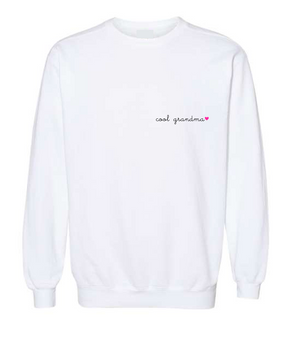 "cool grandma" Crewneck Sweatshirt