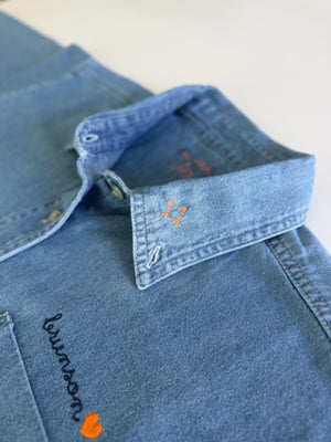 Adult Oversized Button Down - Custom Embroidered