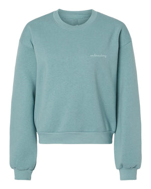 New! Ladies' *Slightly* Cropped Crewneck