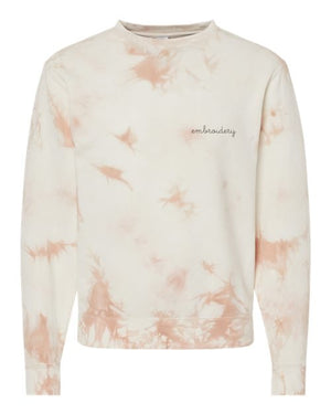 Adult Tie-Dye Crewneck Fleece Sweatshirt (Unisex)