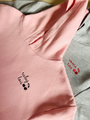 New! Girls Cropped Hoodie - Custom Embroidered