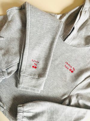 New! Girls Cropped Hoodie - Custom Embroidered