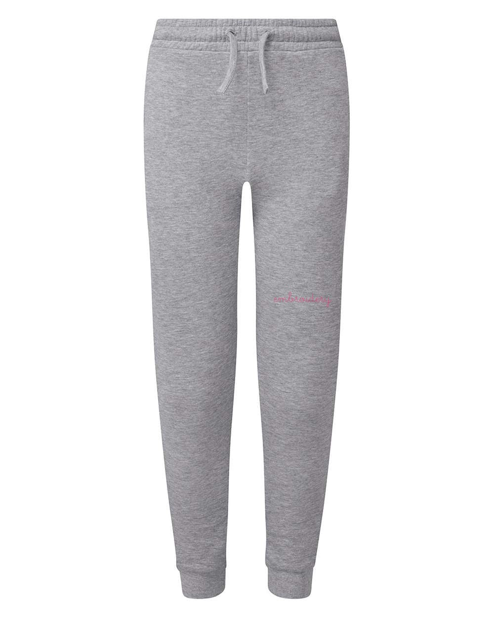 New! Girls Jogger Sweatpants - Custom Embroidered