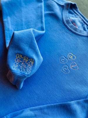 Adult Vintagewash Crewneck Sweatshirt (Unisex) - Custom Embroidered