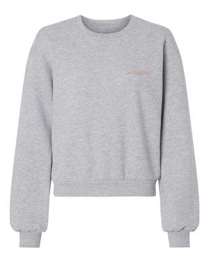 New! Ladies' *Slightly* Cropped Crewneck