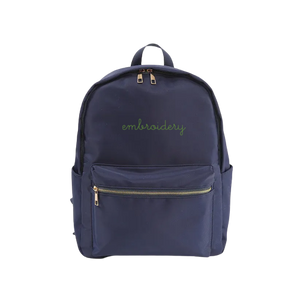 juju + stitch Personalized Custom Embroidered Accessories Navy Nylon Classic Backpack