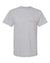 Custom embroidered cotton short sleeve t-shirt