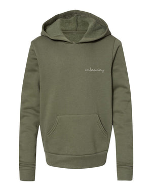 Big Kids Supersoft Hooded Sweatshirt - Custom Embroidered