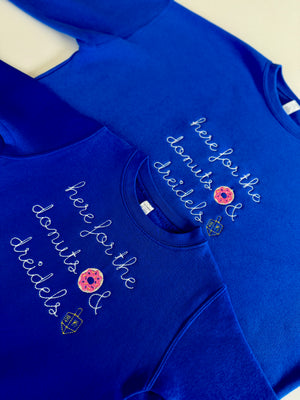 Donuts & Dreidels Baby + Kids Classic Crewneck Fleece