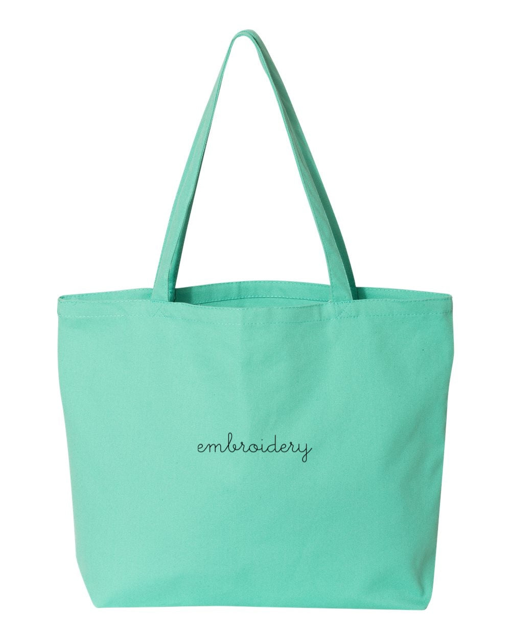 Canvas Tote Bag - Custom Embroidered