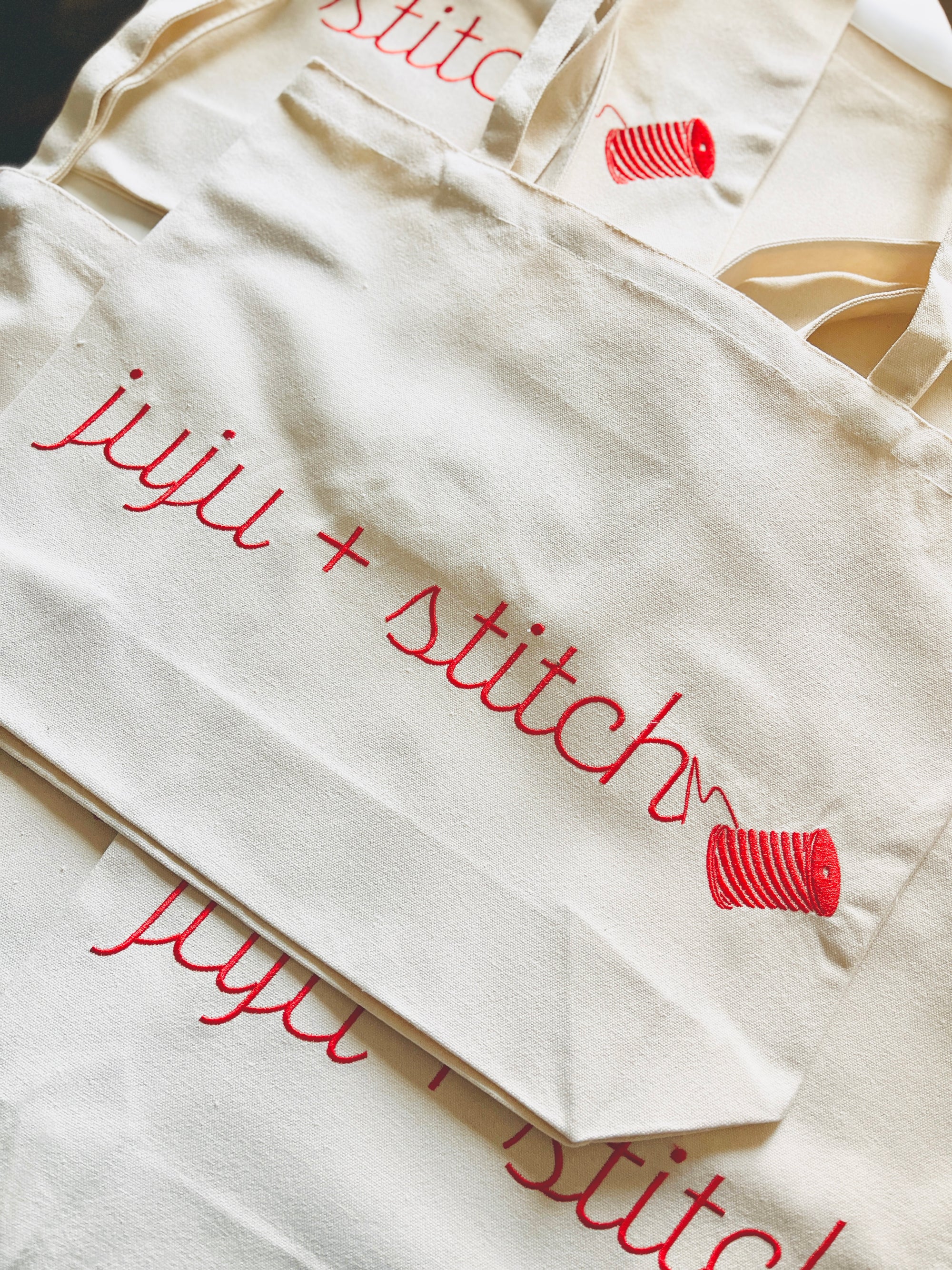 juju + stitch Branded Canvas Tote Bag - Free Gift with $125 Purchase