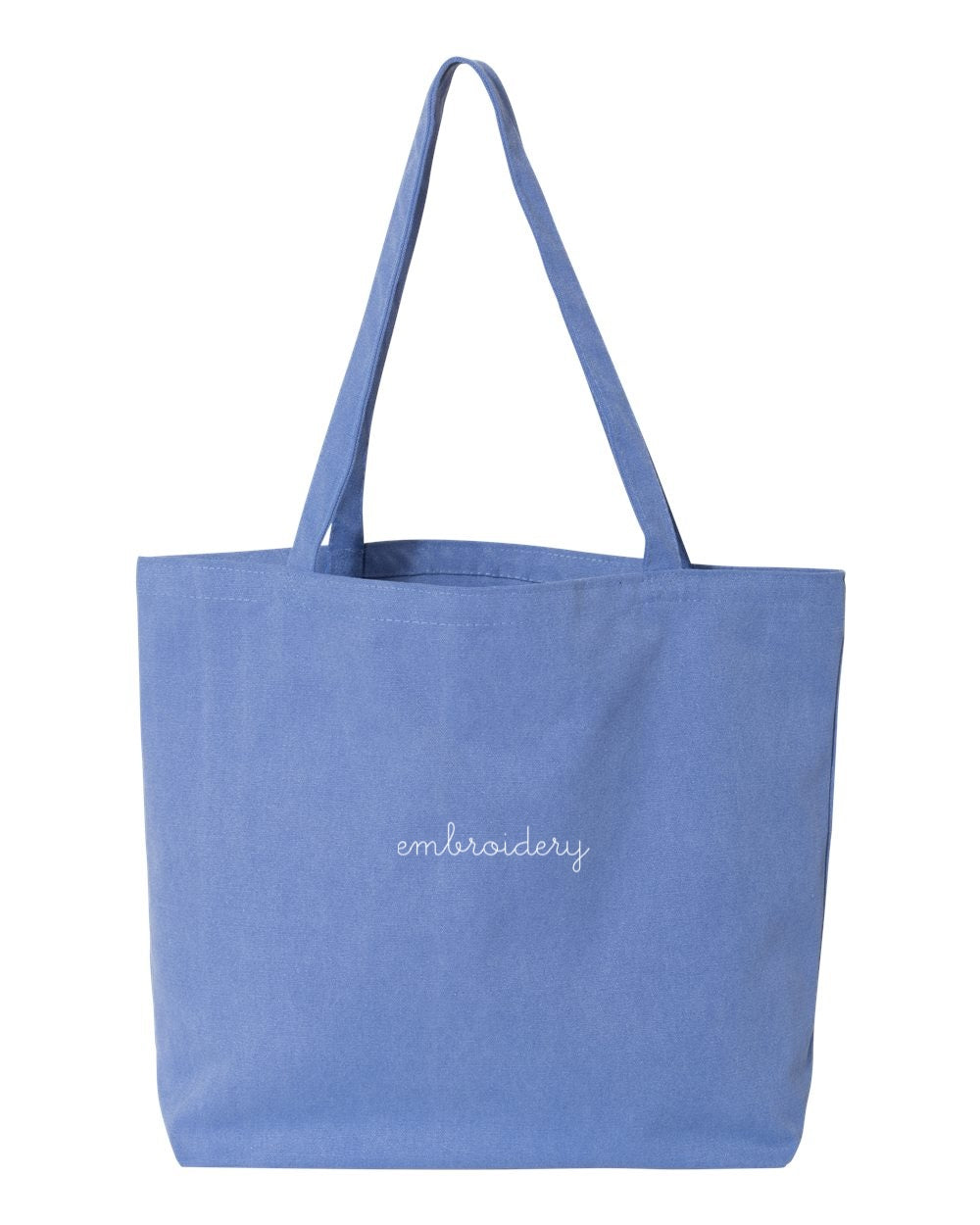 Personalized canvas tote bag – custom embroidered