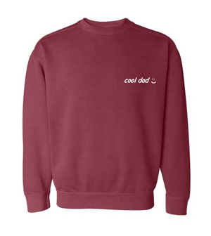 "cool dad :)" Adult Vintagewash Crewneck Sweatshirt