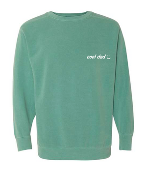 "cool dad :)" Adult Vintagewash Crewneck Sweatshirt