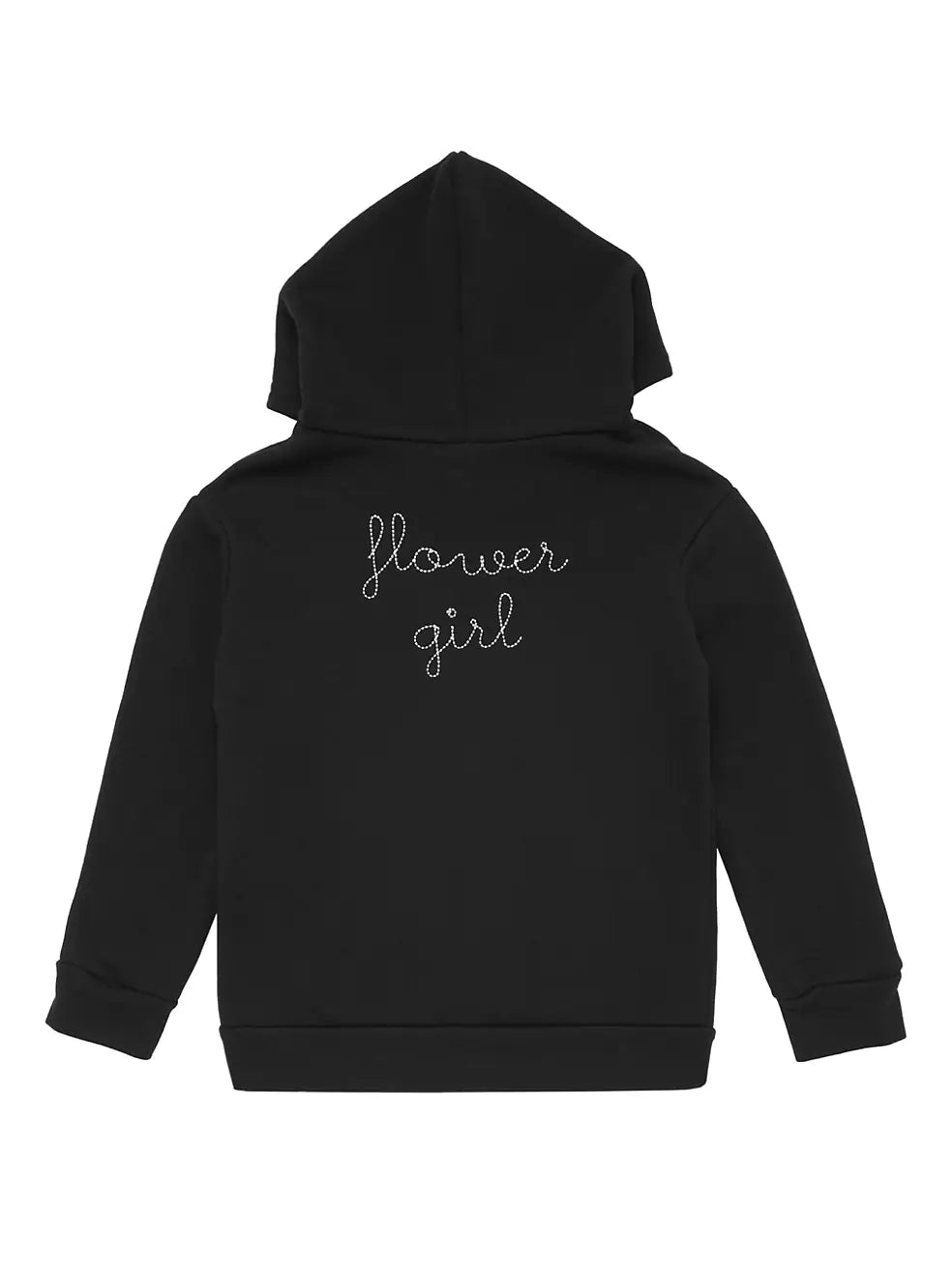 flower girl Black Zip-Up Hoodie