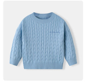 Little Kids Cable Knit Sweater - Custom Embroidered