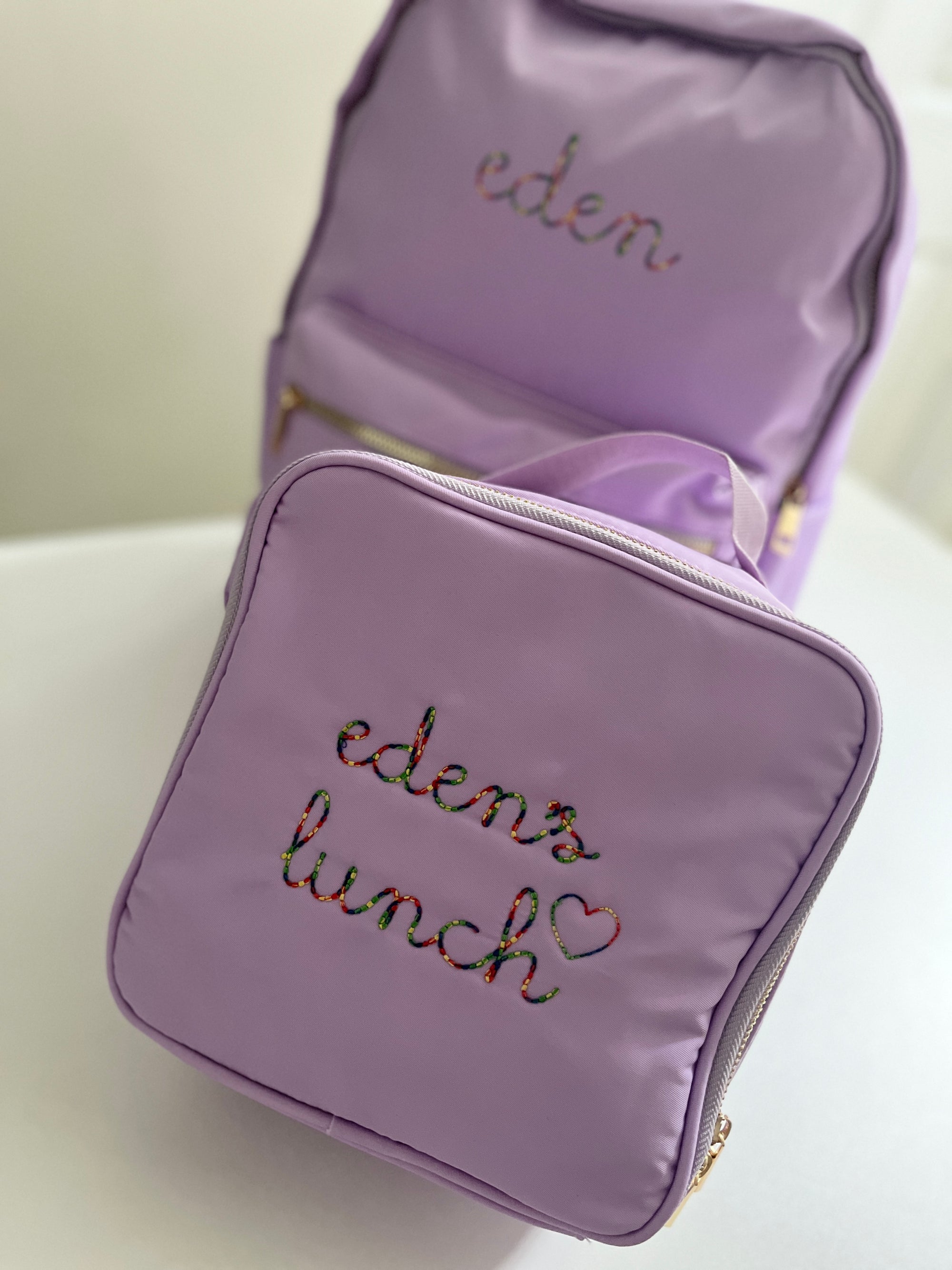Personalized lunch tote – custom embroidered
