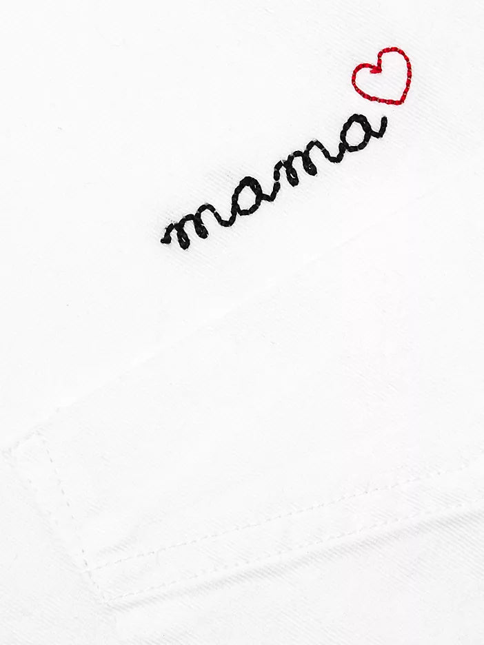 Mama oversized button down – pre-embroidered