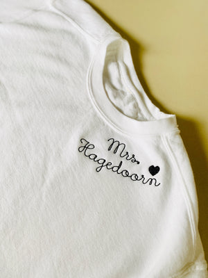 Adult Vintagewash Crewneck Sweatshirt (Unisex) - Custom Embroidered