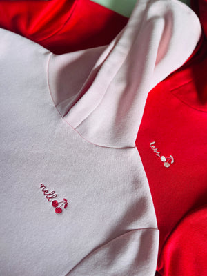 New! Girls Cropped Hoodie - Custom Embroidered