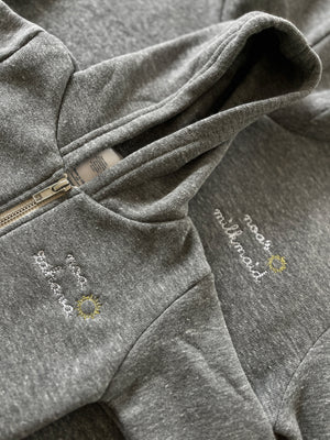 Adult Zip Fleece Hoodie (Unisex) - Custom Embroidered