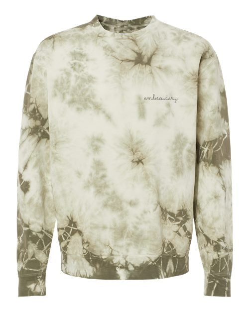 Adult Tie-Dye Crewneck Fleece Sweatshirt (Unisex) - juju +