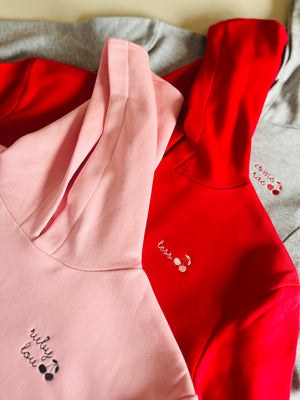 New! Girls Cropped Hoodie - Custom Embroidered