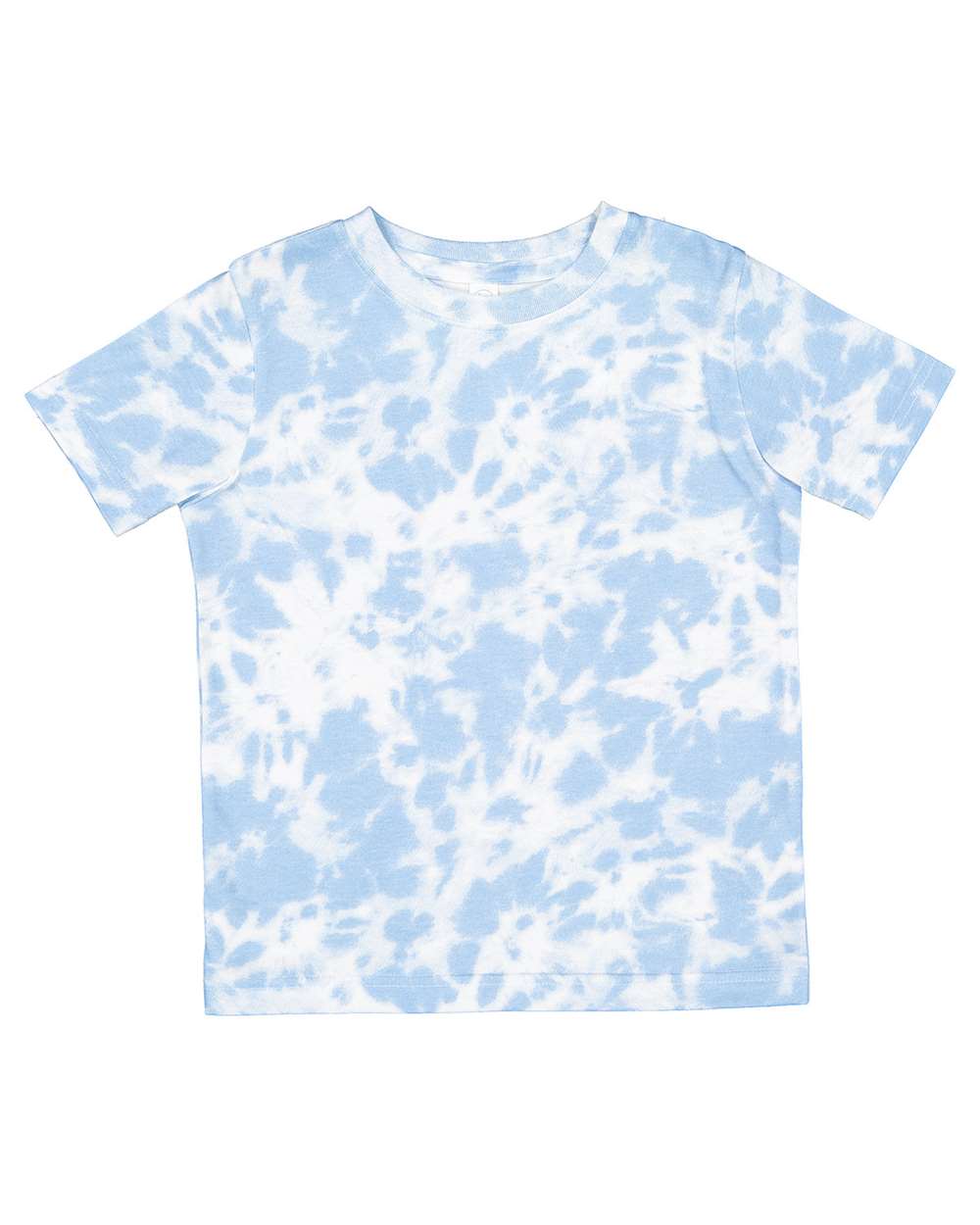 Custom embroidered cotton tie-dye tee for kids pink